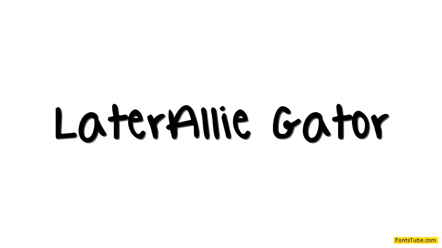 Later Allie-Gator Font
