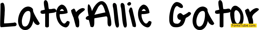 Later Allie-Gator Font