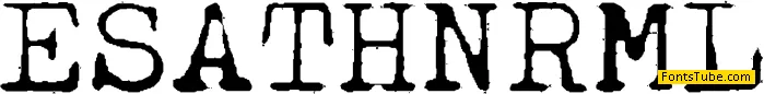 Esat Hoxha NRML Font