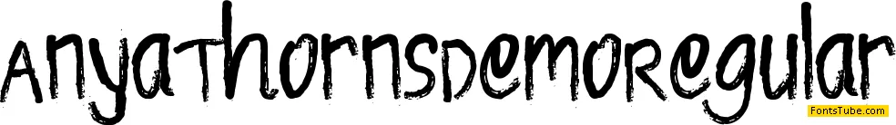 Anya Thorns Demo Font