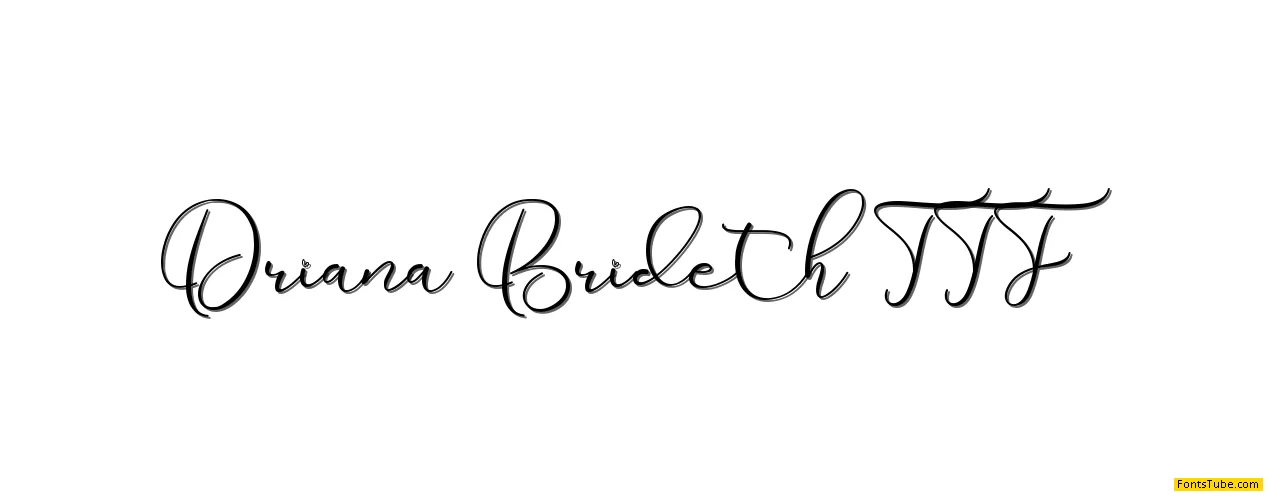 Driana Brideth Font Family