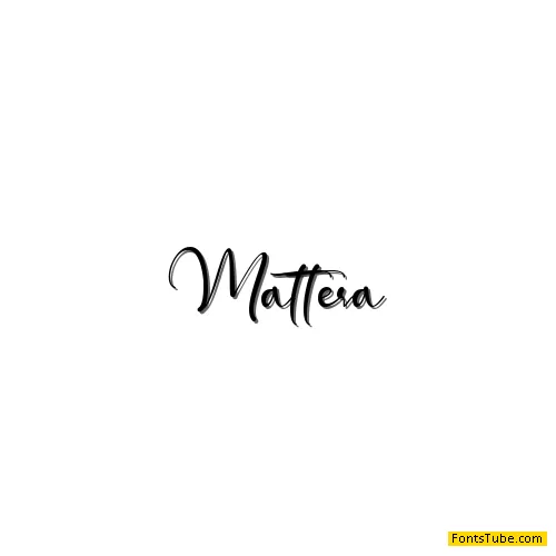 Mattera Font