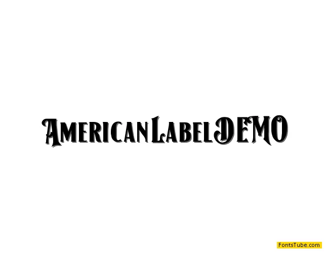 American Label Font Family