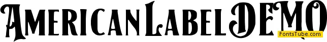 American Label Font Family