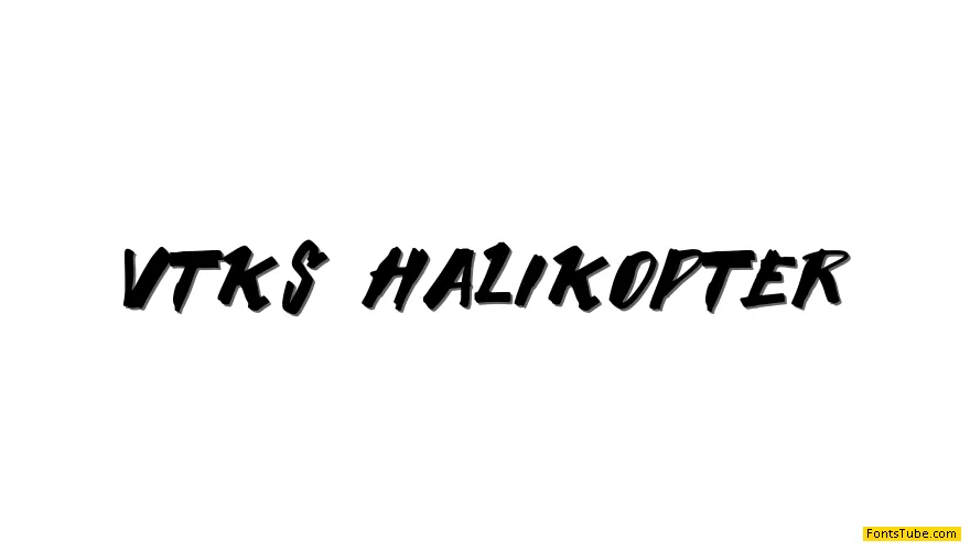 Vtks Halikopter Font