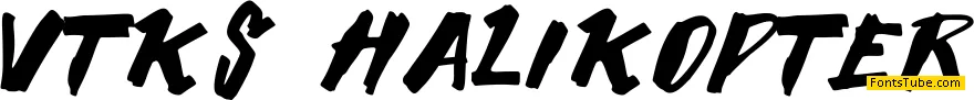 Vtks Halikopter Font