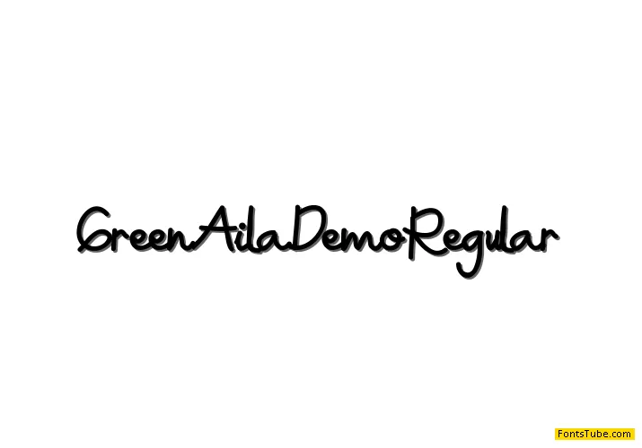 Green Aila Demo Font