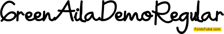 Green Aila Demo Font