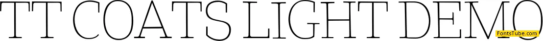 TT Coats Light DEMO Font