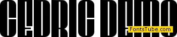 CEDRIC demo Font