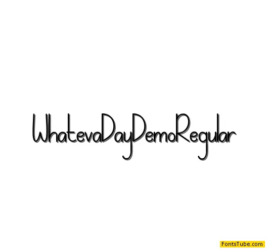 Whateva Day Demo Font Family