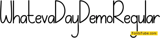 Whateva Day Demo Font Family