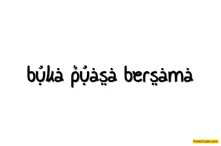 Buka Puasa Bersama Font