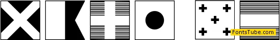 Maritime Flags Font