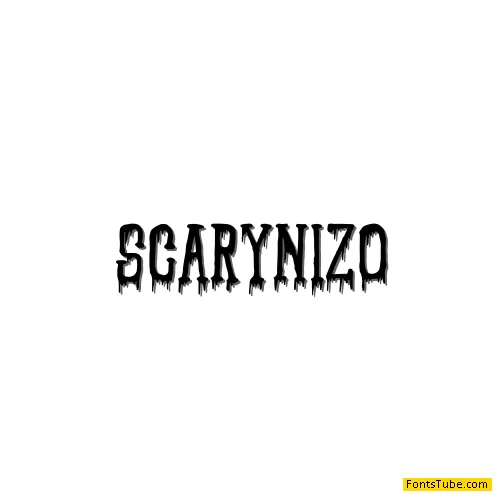 SCARYNIZO Font Family