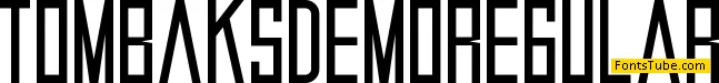 Tombaks Demo Font