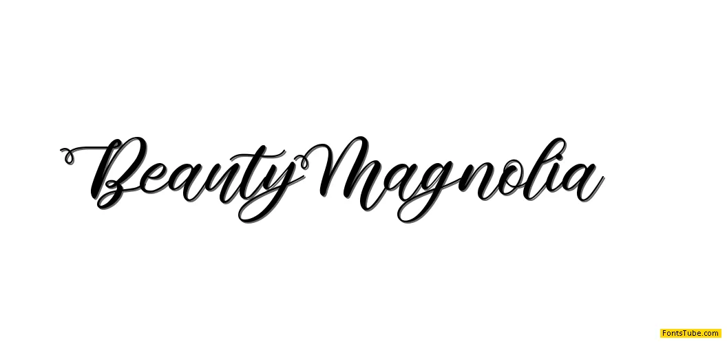 Beauty Magnolia Font