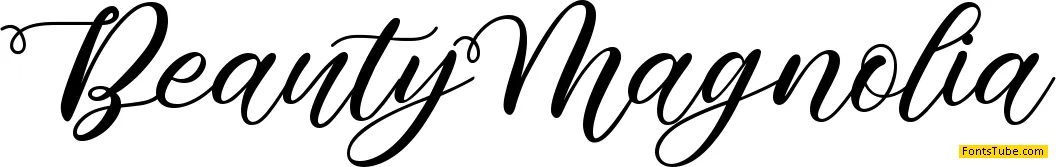 Beauty Magnolia Font