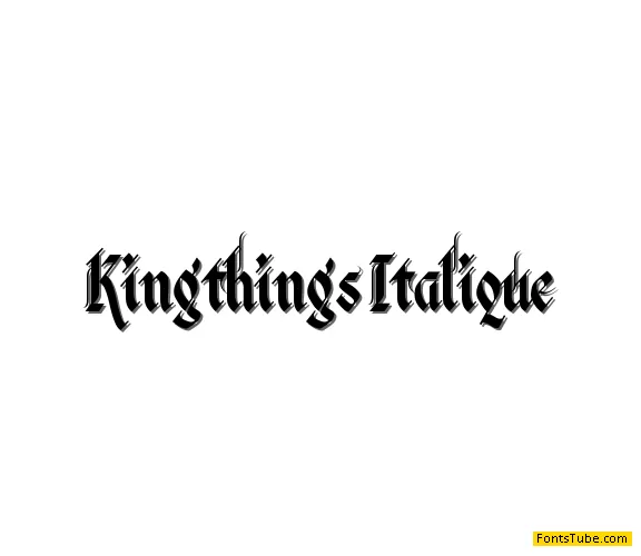 Kingthings Italique Font