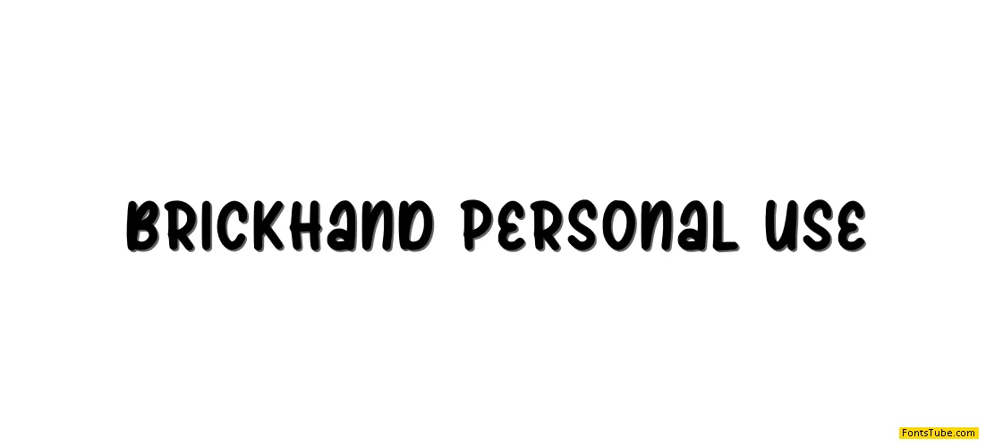 Brickhand Font