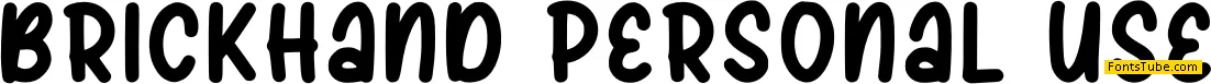 Brickhand Font