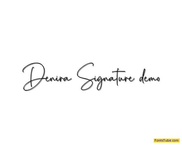 Denira Signature Font