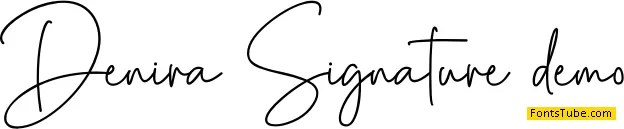 Denira Signature Font