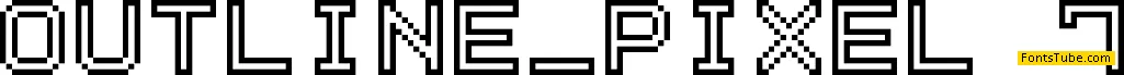 Outline Pixel7 Font