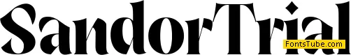Sandor Trial Font