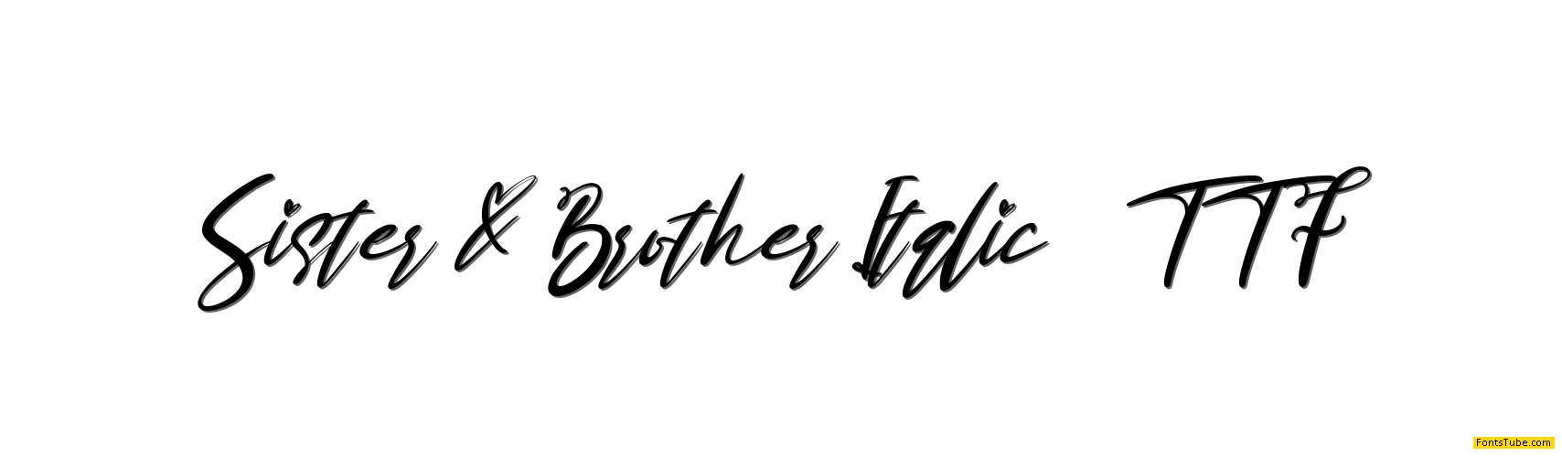 Sister & Brother Font Family