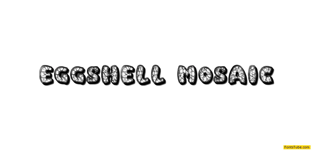 Eggshell Mosaic Font