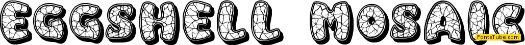 Eggshell Mosaic Font