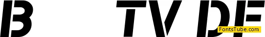 Bomber TV Wide Font