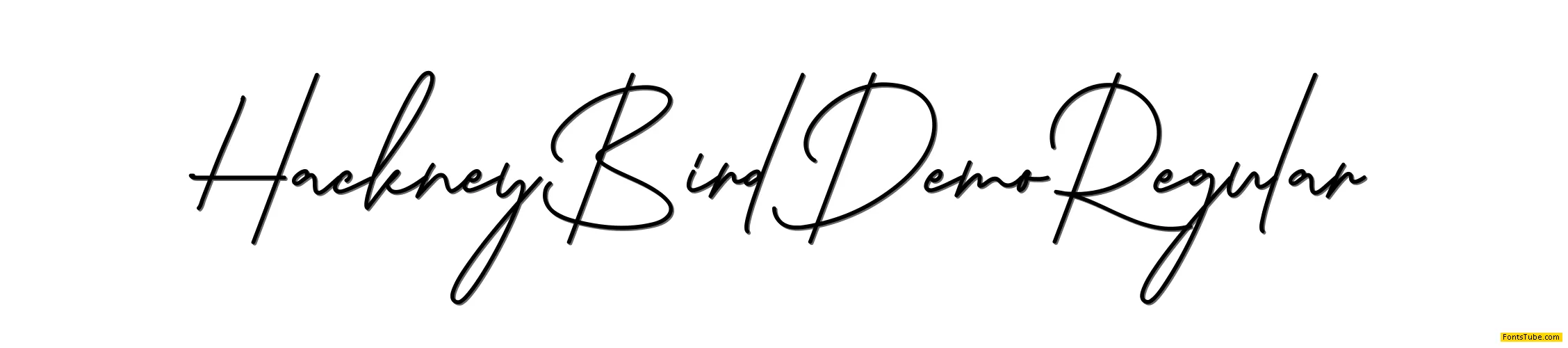 Hackney Bird Demo Font