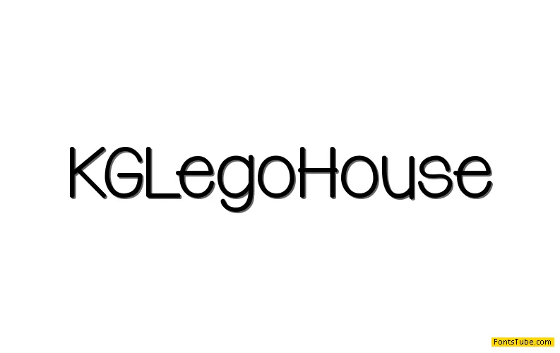 KG Lego House Font