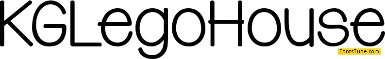 KG Lego House Font
