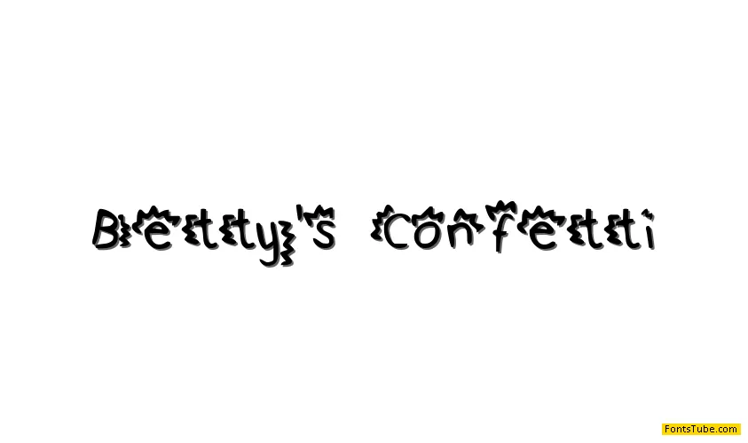 Betty's Confetti Font