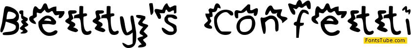 Betty's Confetti Font