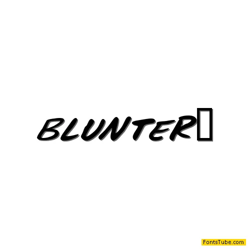 Blunter Font