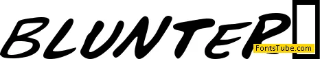 Blunter Font