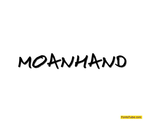 moan Hand Font Family