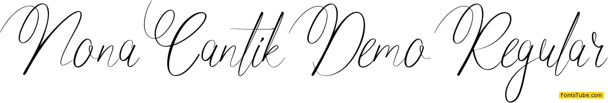Nona Cantik Demo Font
