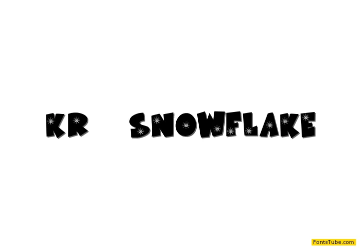 KR Snowflake Font