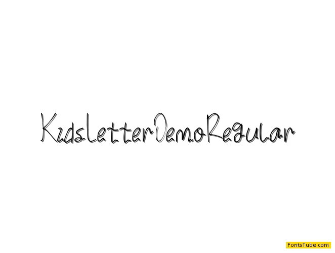 Kids Letter Demo Font
