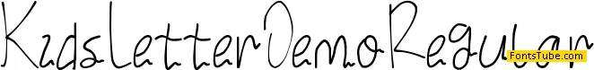 Kids Letter Demo Font