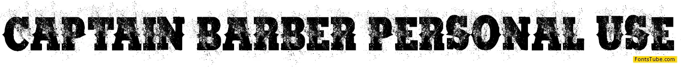 CAPTAIN BARBER PERSONAL USE Font