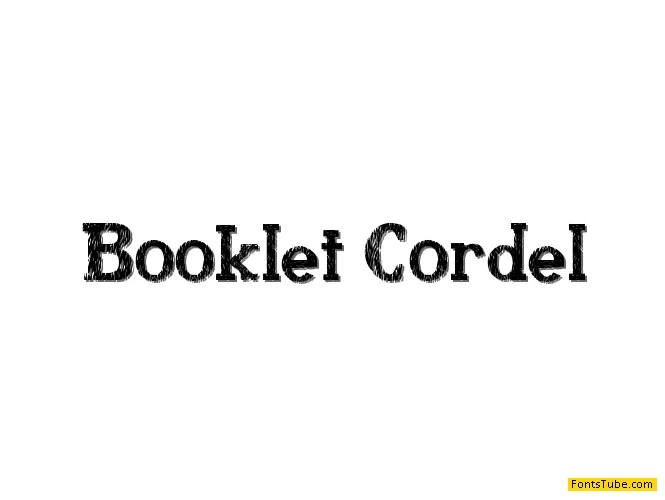 Booklet Cordel Font