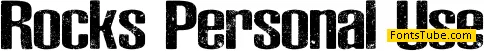 Rocks Personal Use Font