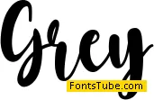 Grey Font