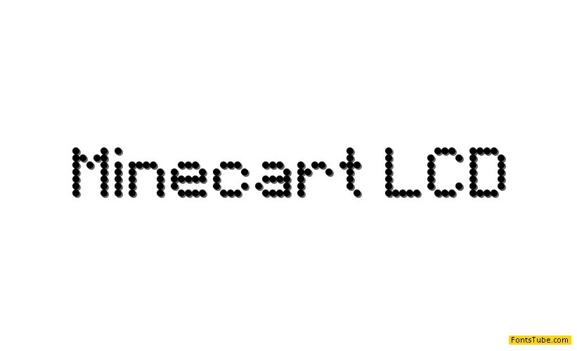 Minecart LCD Font